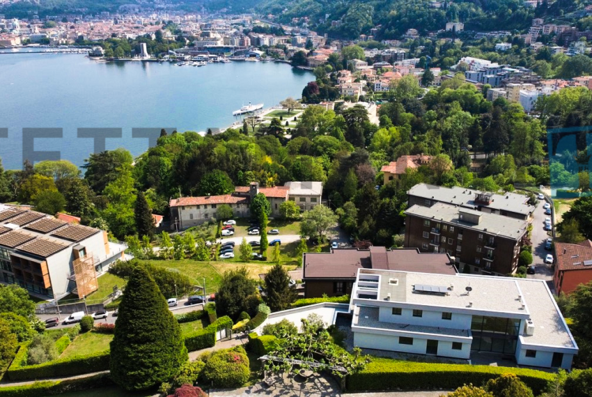 Como villa moderna vista lago