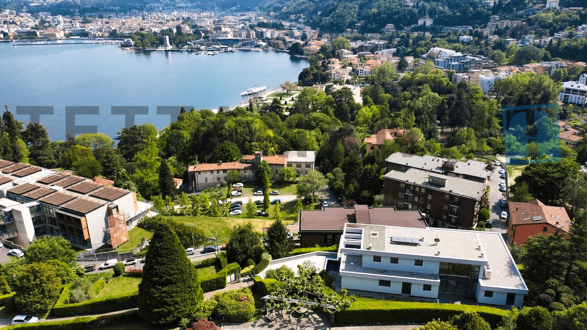 Como villa moderna vista lago